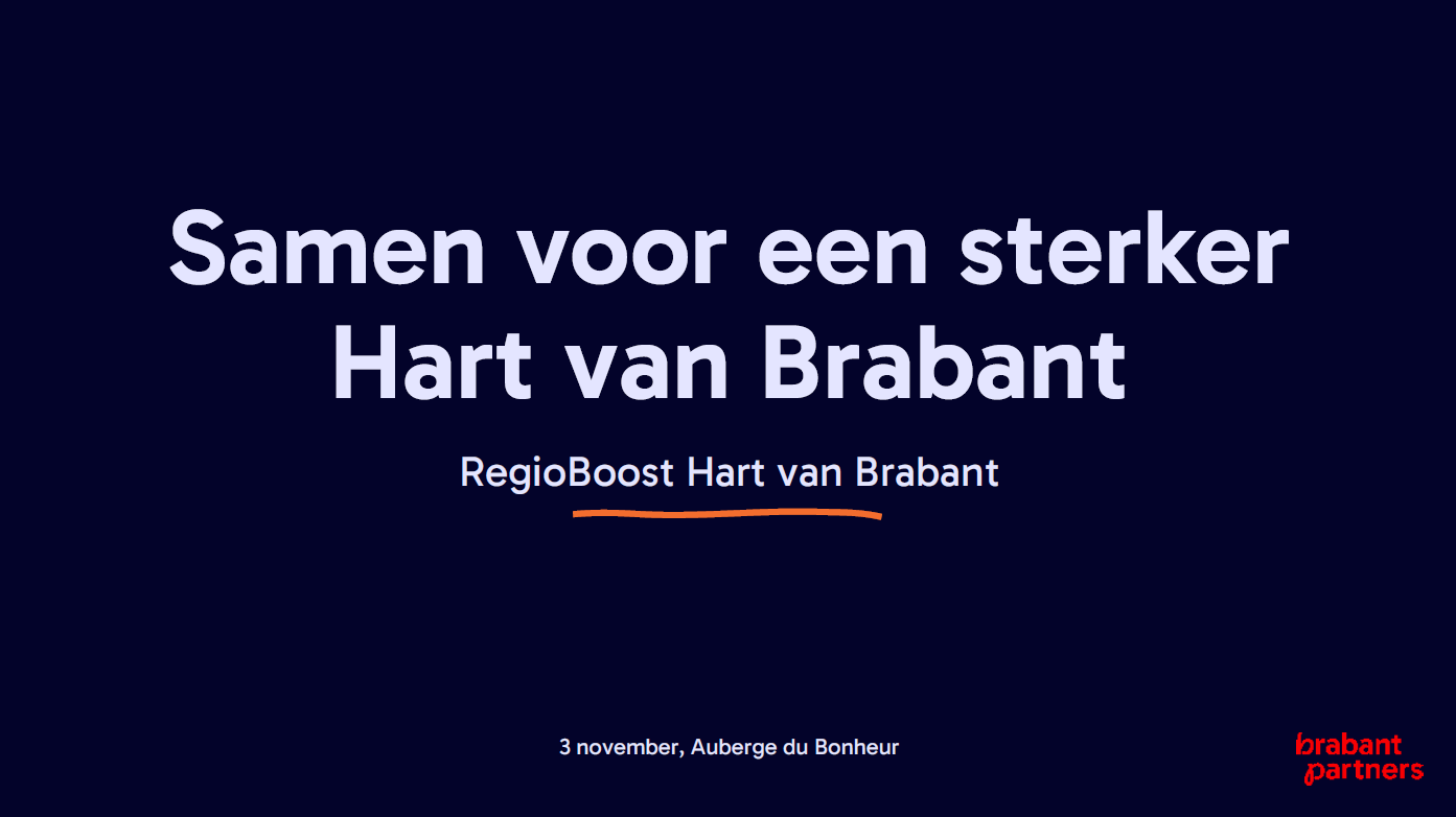 Presentatie jaarafsluiting en vooruitblik Hart van Brabant