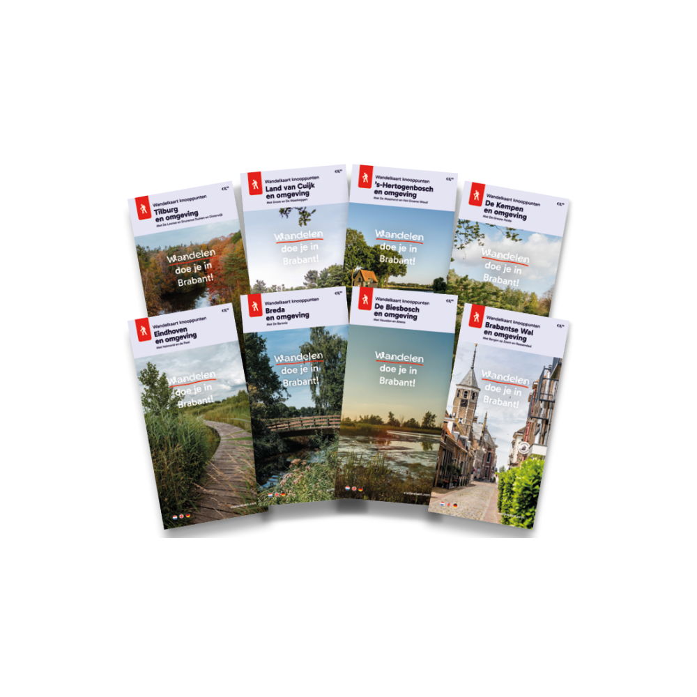 Waaier Brabantse wandelkaarten